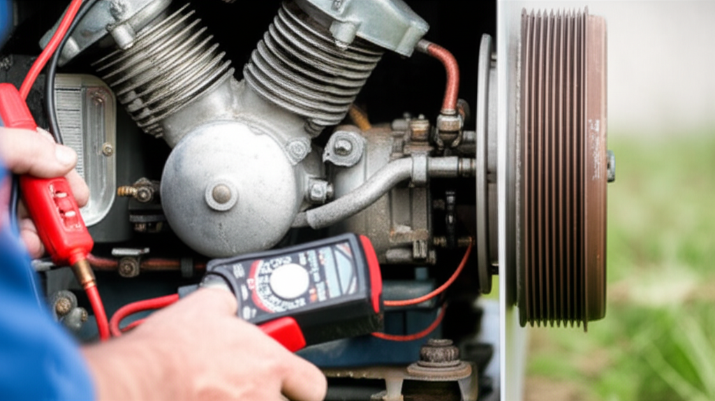 Generate a high-quality, relevant image prompt for an article about: Proven AC Compressor Checks: Es