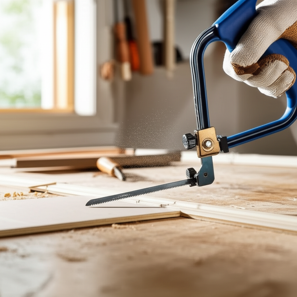 Generate a high-quality, relevant image prompt for an article about: Coping Saw Plastic: Effortless