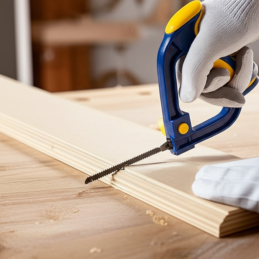 Generate a high-quality, relevant image prompt for an article about: Draw Coping Saw: Effortless Gui