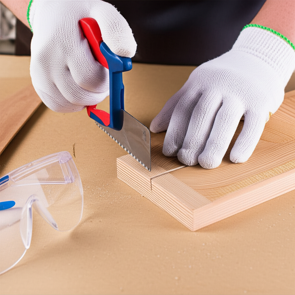 Generate a high-quality, relevant image prompt for an article about: How to Use Coping Saw Safely: E