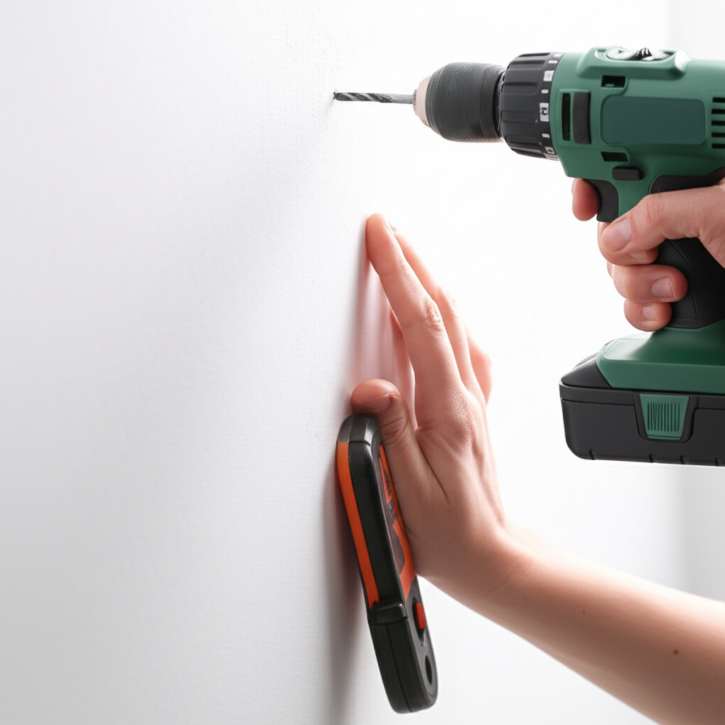 Generate a high-quality, relevant image prompt for an article about: Can You Drill Holes in Rental W