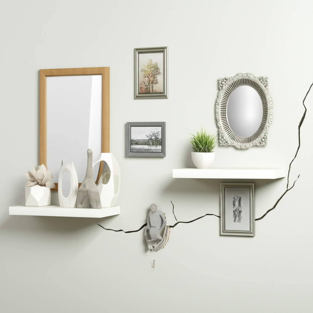 Generate a high-quality, relevant image prompt for an article about: How Much Weight Can Drywall Hol