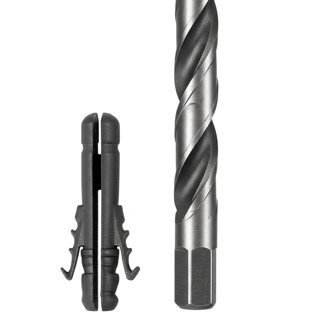 Generate a high-quality, relevant image prompt for an article about: Does the Drill Bit Need to Be B