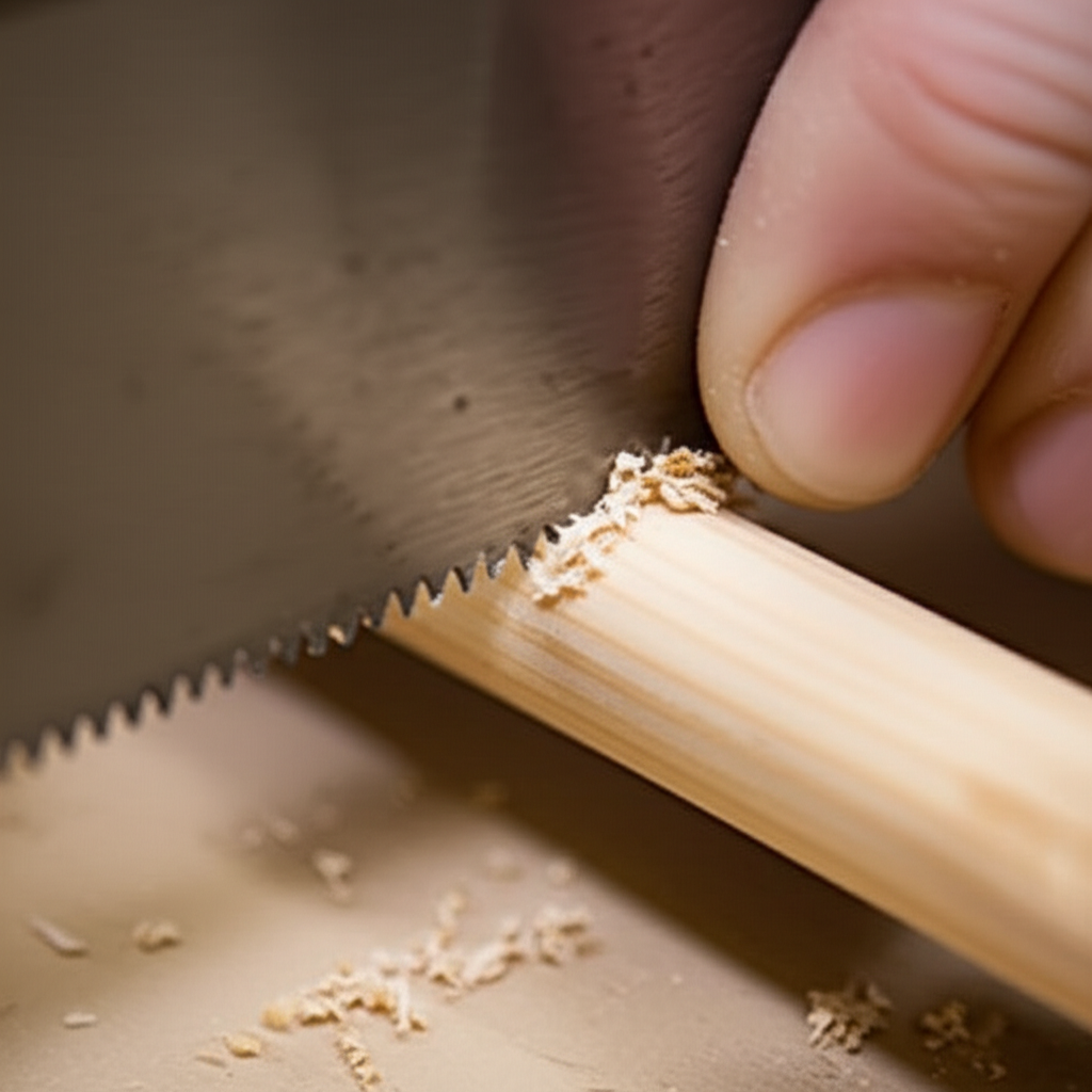 Generate a high-quality, relevant image prompt for an article about: Can You Use a Hacksaw on Wood?