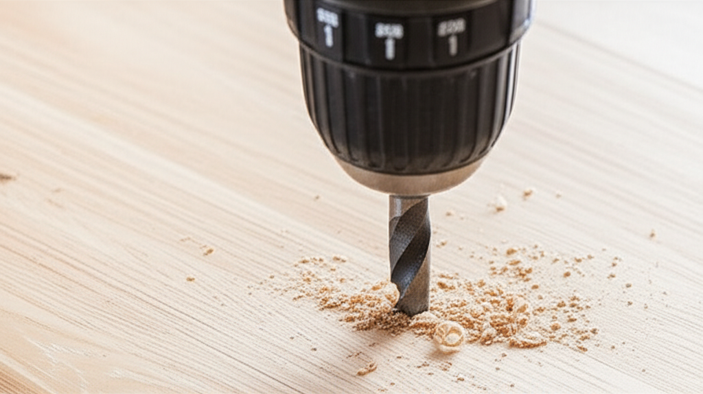 Generate a high-quality, relevant image prompt for an article about: How to Drill a Hole with a Hole