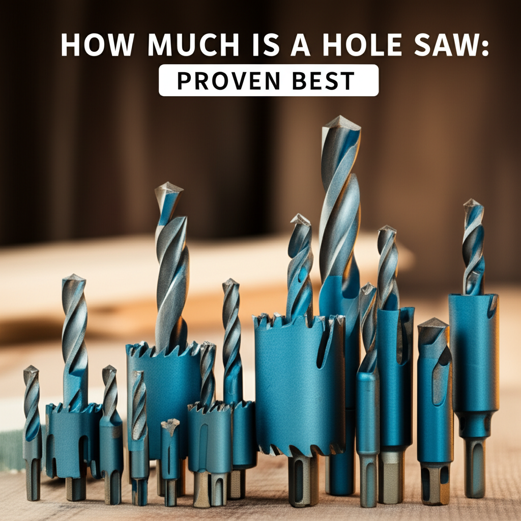 Generate a high-quality, relevant image prompt for an article about: How Much Is A Hole Saw: Proven